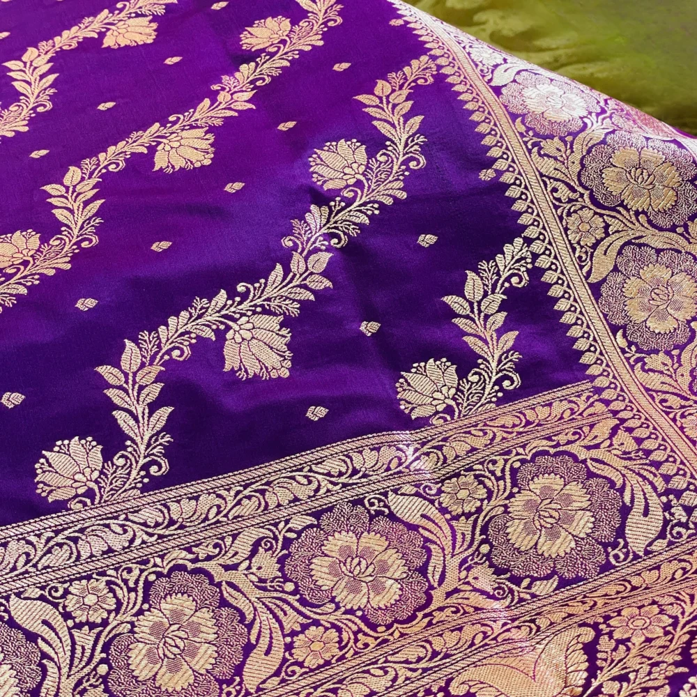 Royal Purple Diagonal Jaal