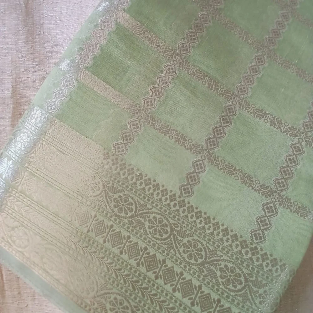 Sage Green Chanderi Silk